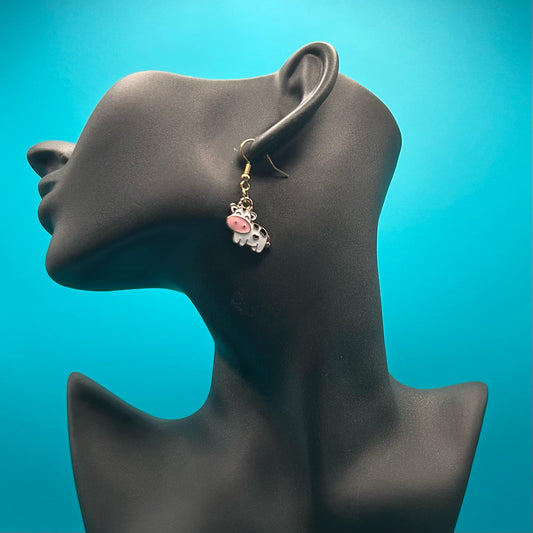 Cow Dangling Earrings