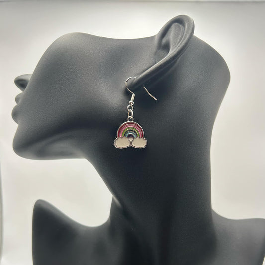 Rainbow Earrings Silver Deluxe