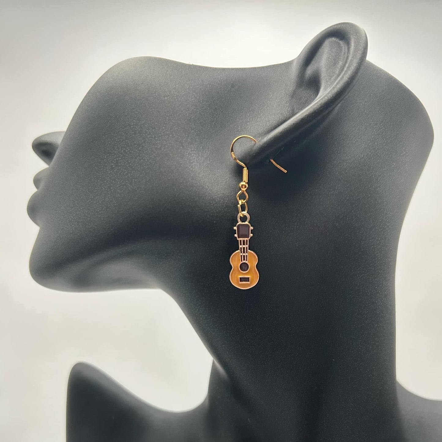 Guitar Earrings Classic Yellow