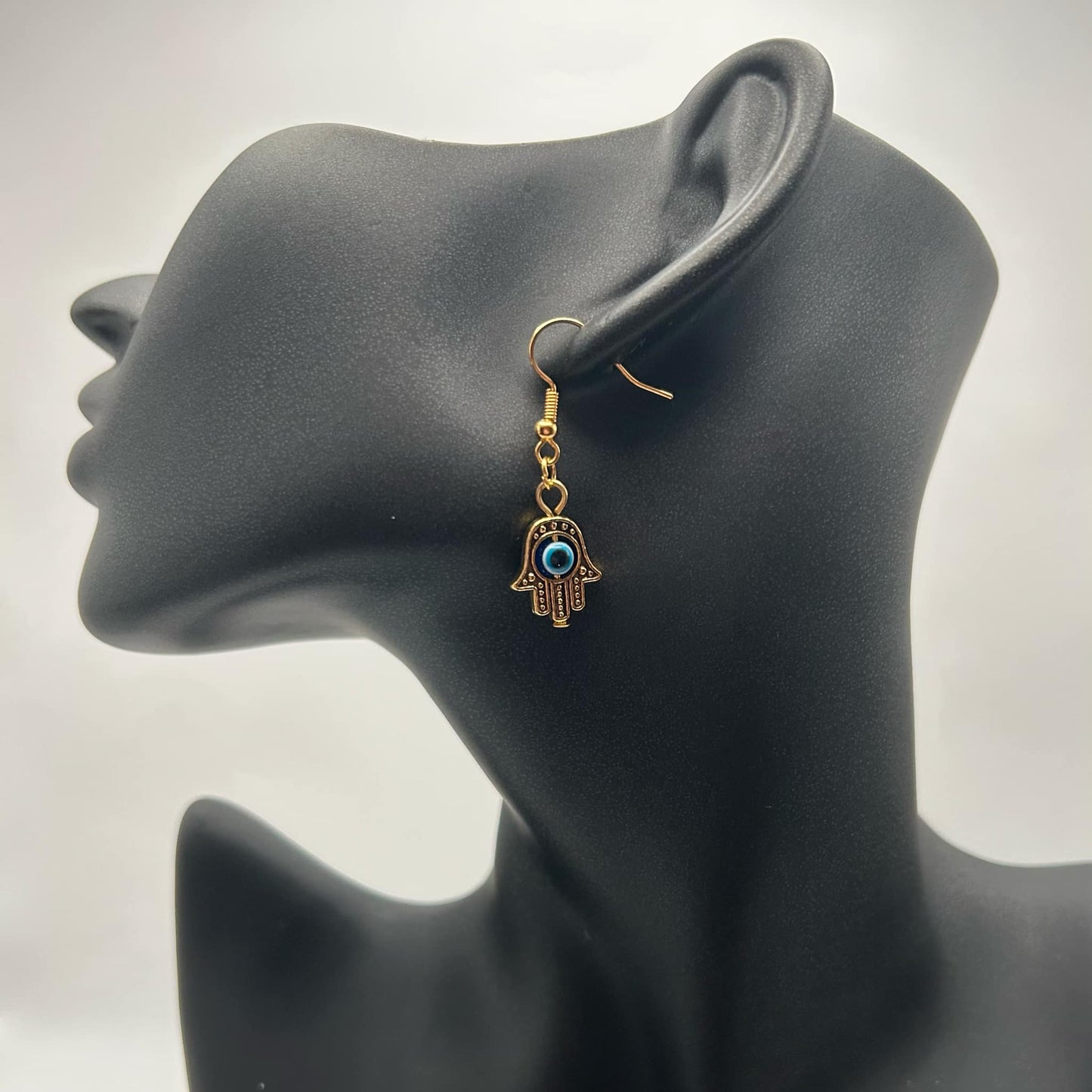 Hamsa Evil Eye Dangling Earrings